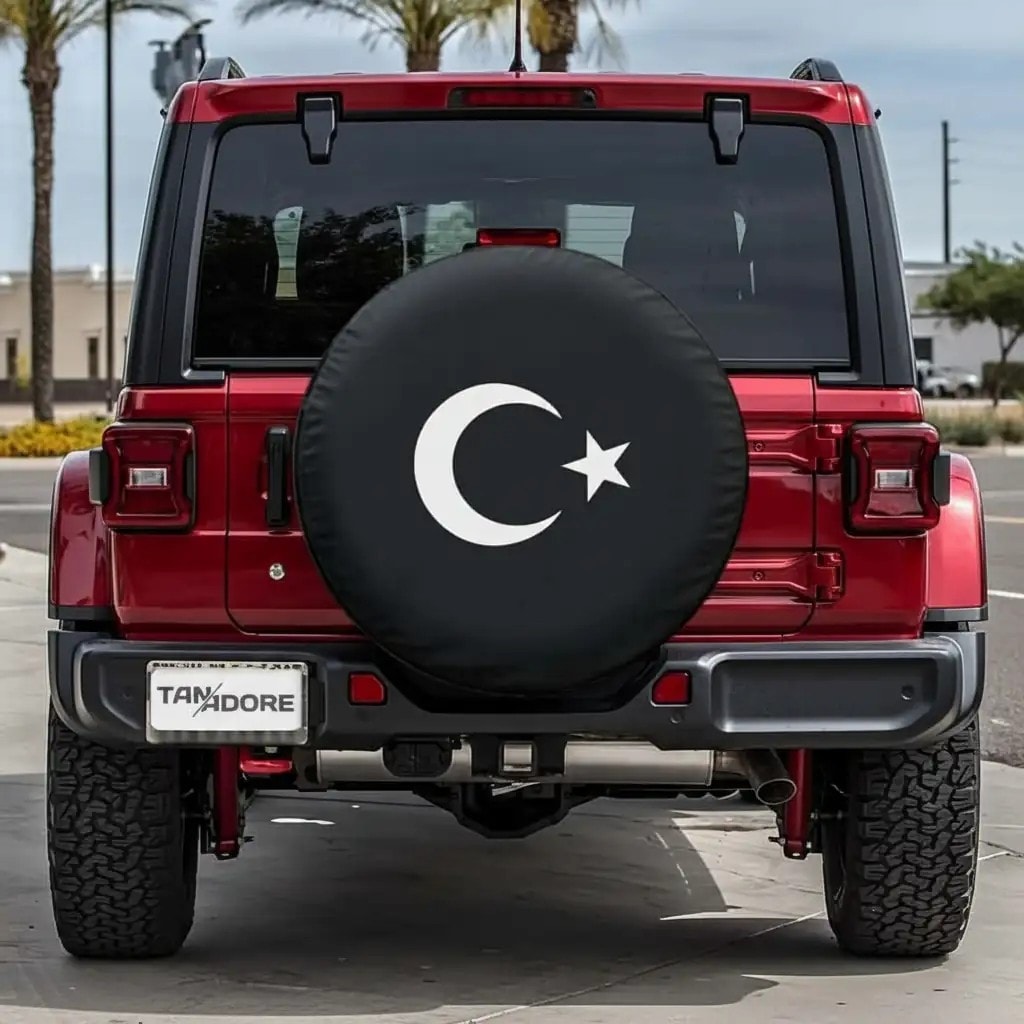 Ay Yıldız Tasarımlı Stepne Kılıfı